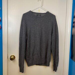 Men's Nordstorm Gray cashmere long sleeve sweater